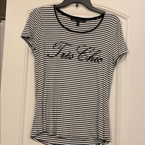 White House black market Tres Chic striped T-shirt